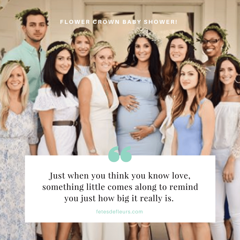 Baby Shower Ideas Flower Crown Party for the Mom to Be